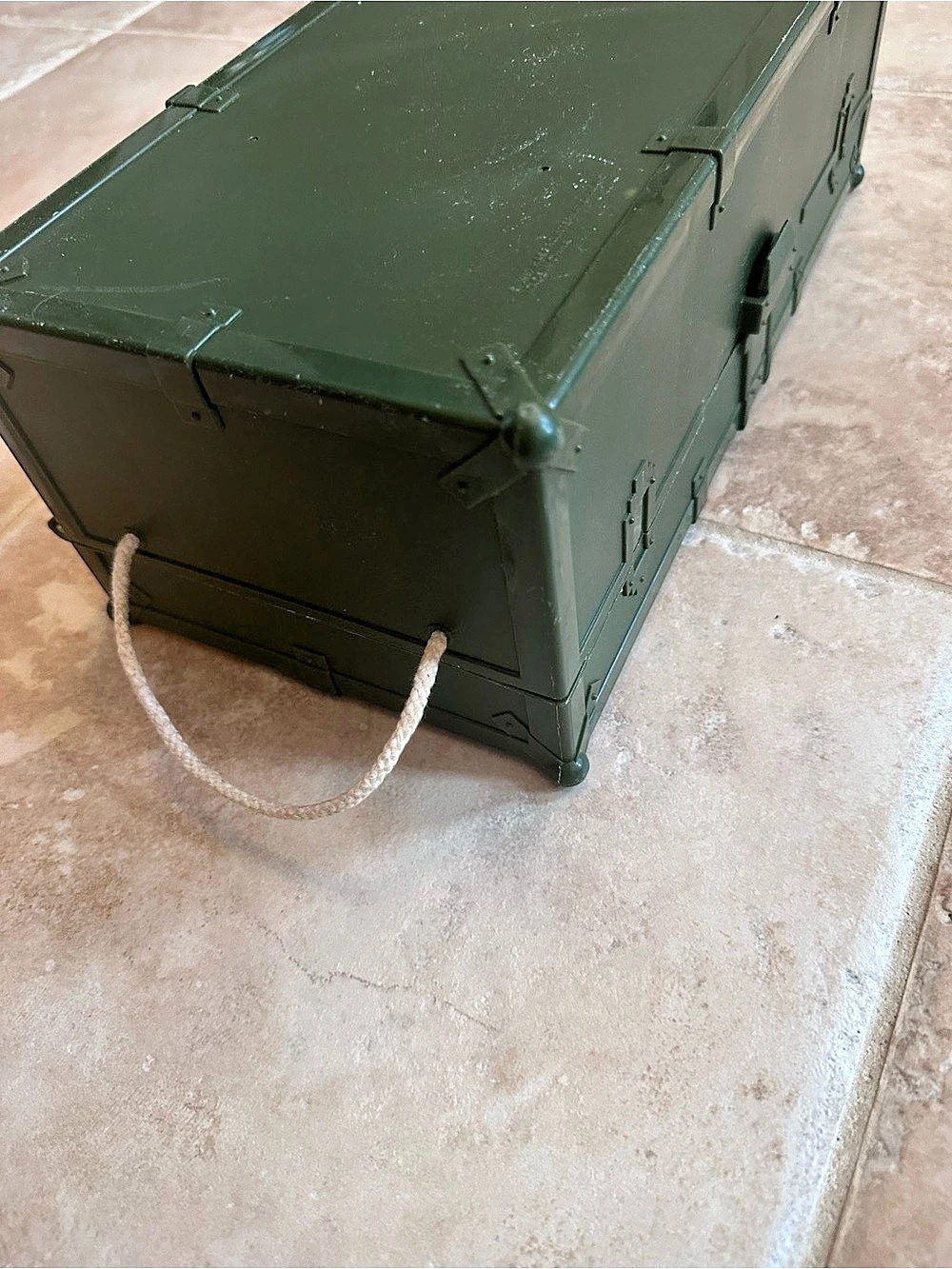 G.I. Joe Military Toy Action Figure Green Plastic Storage Box - Picture 7 of 9
